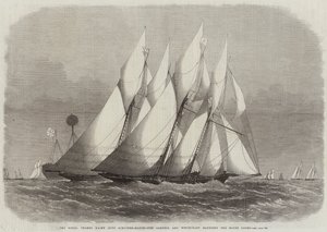 Royal Thames Yat Kulübü Schooner-Match, Fare Işığını çevreleyen Cambria ve Cadılık